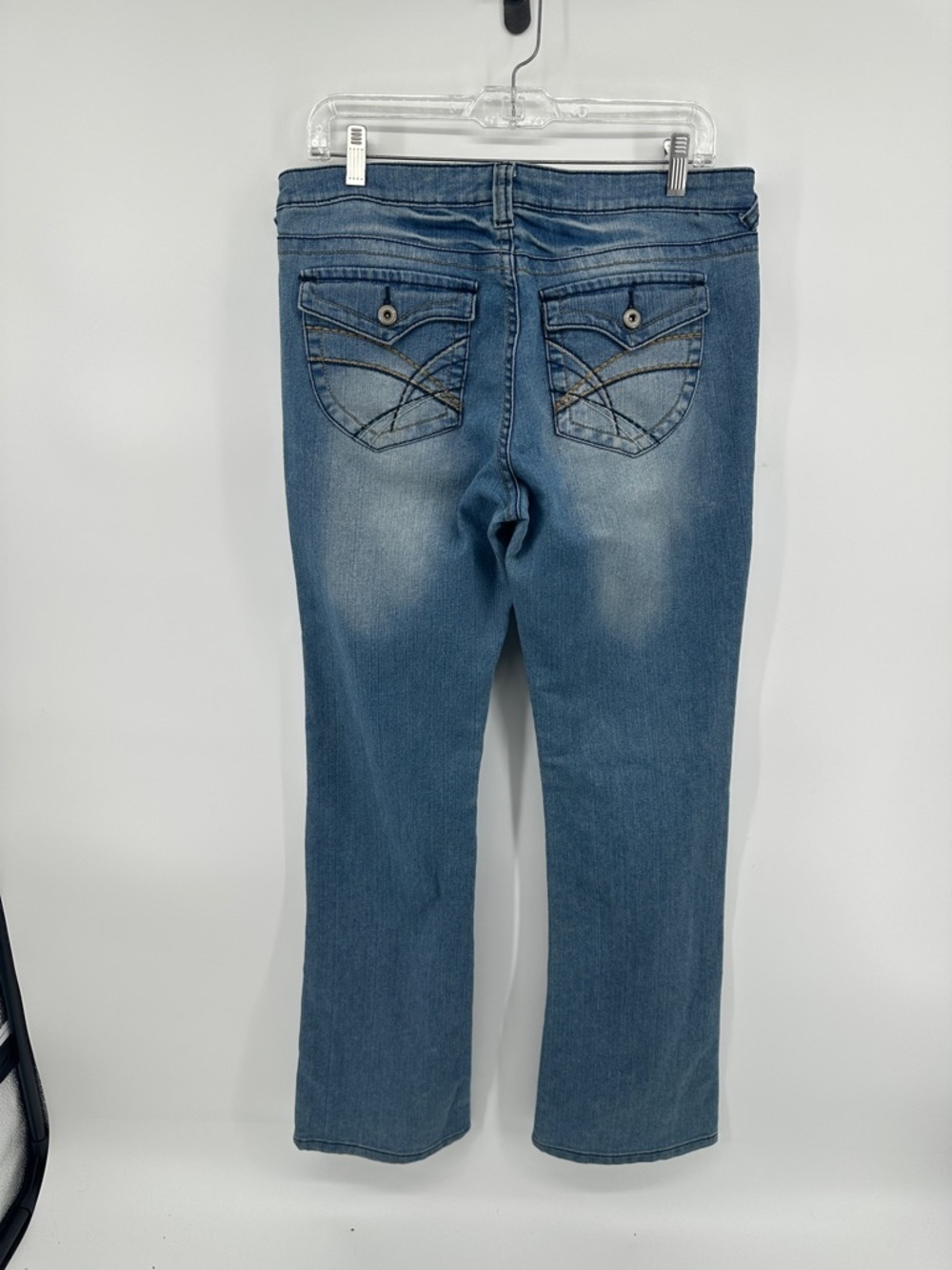Blue Asphalt VTG Y2K Grunge Western McBing Classic Blue Lowrise Jeans Sz11 - Picture 5 of 11